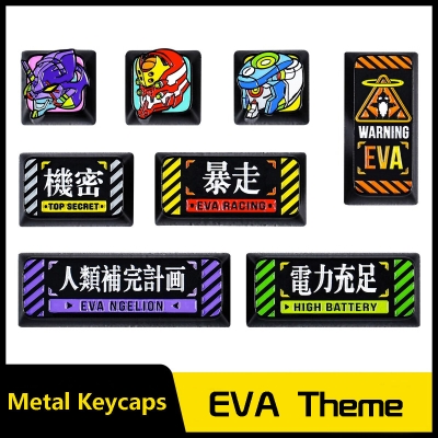 Dropship EVA Metal Keycaps ESC / Enter / Shift Zinc Alu Alloy Keycaps for Mechanical Keyboard XDA / MDA-like Profile